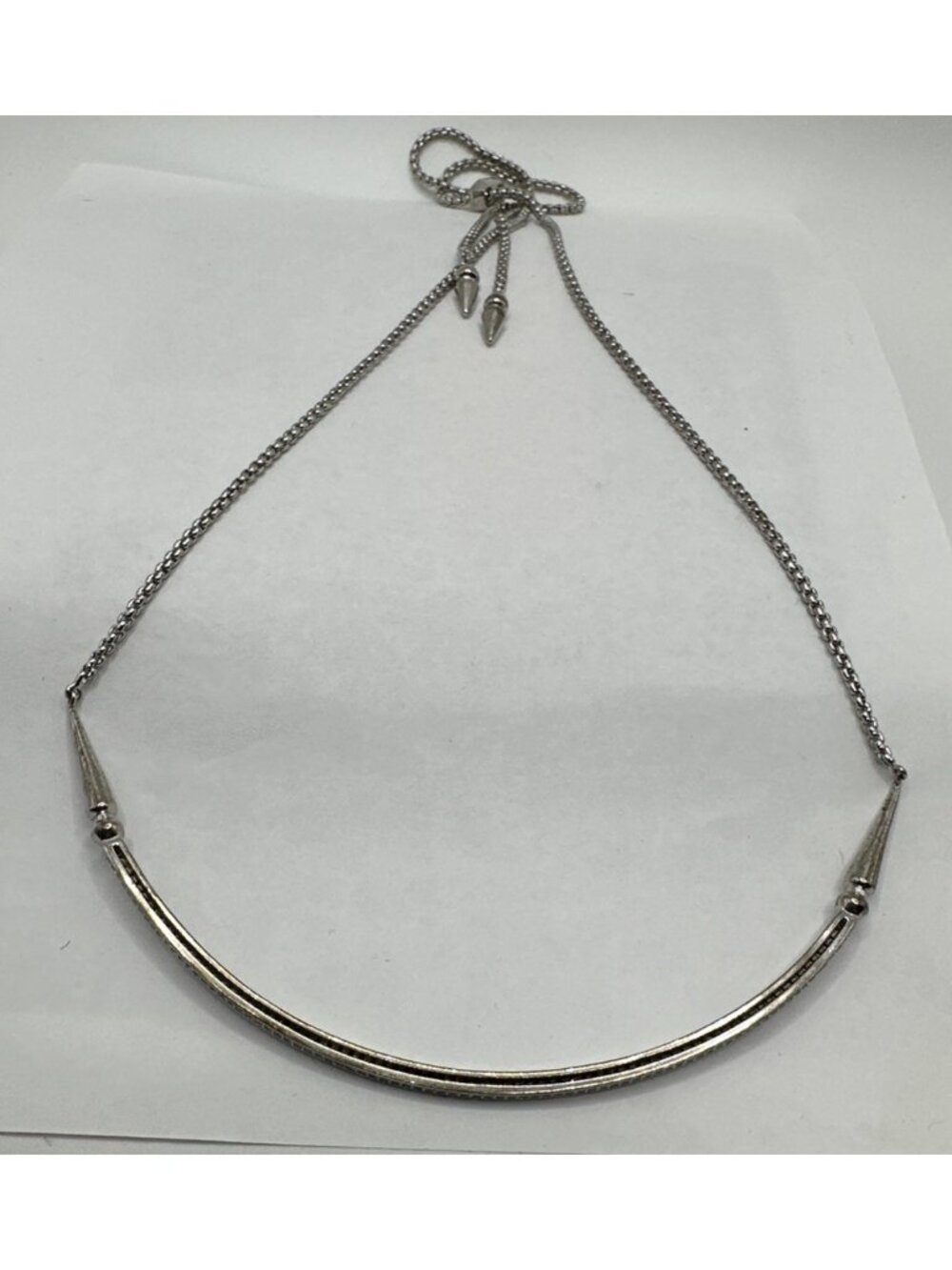 Kendra Scott Adjustable Scott Scottie Silver Tone Pava Cz - Picture 10 of 14